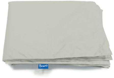 Bruni Sitzsack-Wechselhülle inklusive Innenhülle - Sitzsack-Bezug für alle rechteckigen 180 x 140 cm XXL-Sitzsäcke, Indoor- und Outdoor-Sitzsack-Hülle ohne Füllung (Felsgrau)