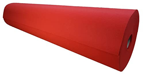 Meterware Autoteppich (Auskleide-Teppich für Fahrzeugboden, Kofferraum, etc), Rovel rot, Zuschnitt (2m breit, 4m lang)