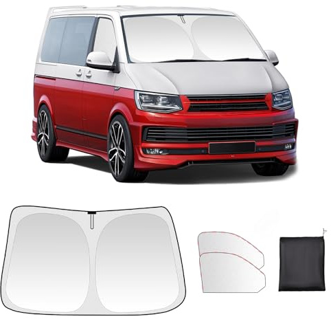 ZATOOTO Sonnenschutz für VW T5 T6 Frontscheibe & Seitenfenster, Magnetisch