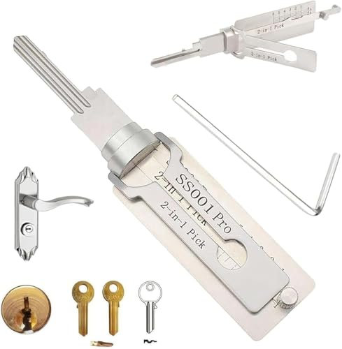 Master Key Decoder 2-in-1 aus Edelstahl – Verriegelungs- und Reparatur-Set zur Wartung