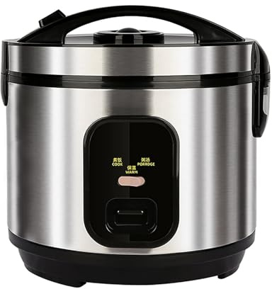 5L,Cuiseur À Riz (2-5 L), Cuiseur À Riz Domestique, Revêtement en Acier Inoxydable 304, pour 1 À 8 Personnes, Parfait pour Le Riz Blanc/Brun, La Bouillie et La Soupe