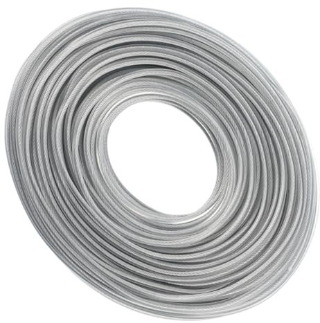 Gatuida Rasenmäher Lasso Herstellung Kettensäge Trimmerkopf Rückstoßseil Laubsauger Handhaben Leistung Kupplung Mini-gebläse Leitung Trimmerschnur Laubbläser Kabellos Stahldraht Silver