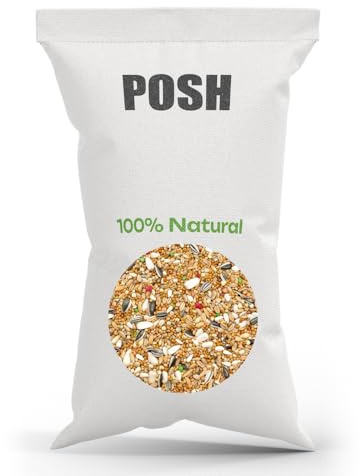 10kg Papageienfutter für mittelgroße Papageien mit Mariendistel, Saflor, Leindotter, gestreiften & weißen Sonnenblumenkernen, ideal für Nymphensittiche, Halsbandsittiche, Rosellas & Co.