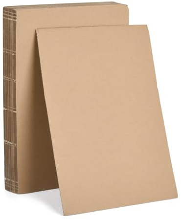 TMBMLPP 20pcs A4 Cardboard Sheets, Corrugated Cardboard Sheets, Brown Craft Paper, Thick Cardboards Sheets, A4 Kraft Paper Brown, for DIY Crafts, Arts, Painting, Modeling