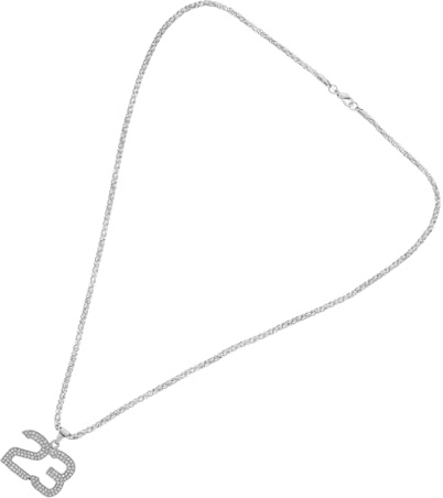 Ipetboom Alloy Number Pendant Neck Chain for Men Sports Necklace Stylish Alloy Jewelry Accessory for Casual and Sports Fans