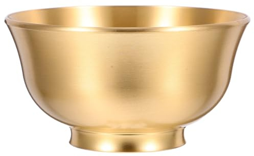 TOYANDONA Messing Dekoschale Bastelschale Schalendekor Gebetsschale Opferschale Dekoschale Messingschale Messing Altarschale Meditationsschale
