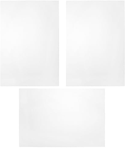 HOODANCOS 3 Stück A4 Durchsichtige PVC Kunststoffplatten 210x297mm 1mm Transparente Bastelfolie für Bilderrahmen und Selbstgemacht Kunstprojekte Bruchsicher und Langlebig