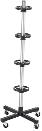 VNSMM Bracket Replacement Auto Accessories Tire Storage Rack With Wheels For Trucks Car Tree Stand Compact For Warehouse Auto Repair Shops Home Car Spare Wheel Tire Bracket