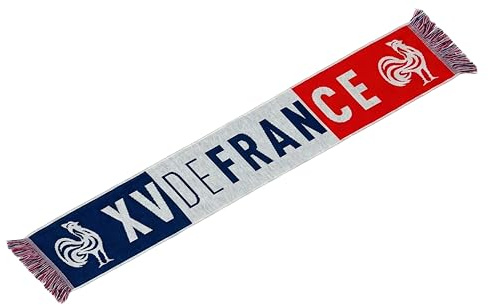 FRANCE RUGBY Echarpe XV de France de Rugby - Collection officielle FFR Equipe de France de Rugby