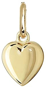 NKlaus Goldherz aus 333er Gold gelbgold Kettenanhänger Herz 6mm poliert Damen Kinder 7708