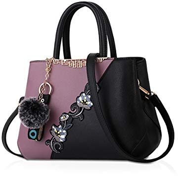 NICOLE & DORIS Borse da donna alla moda borse a tracolla per signore Borsa a mano Borse a Spalla modello fiore cuciture