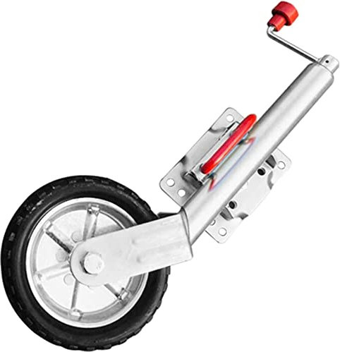 OUSIKA , Heavy Duty Folding Wheel,Bolt-On Swivel Tongue Jack,Boat Stand 1500lbs Capacity 10inch Lift