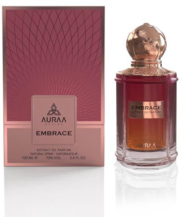 Embrace Extrait De Parfum 100ml by Auraa Desire - Strong Spicy Floral Scent - Caraway, Jasmine, Vanilla & Oud Notes | Unisex Perfume for Women and Men