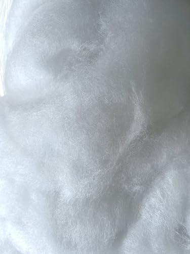 pemmiproducts Bastelwatte, 100% Viskose, Lyocell/Tencel Faser, 3 kg,fein,(EUR 24,50/kg), kompostierbar, Watte, Füllwatte