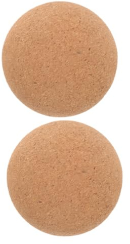 Milisten 2stücke Kork-rollerball für Massage Fitness-korkmassageball Fußmassagegerät Rückenmassagegerät Praktischer Yogaball für Muskelentspannung Leicht und Tragbar für Hause oder Fitnesss
