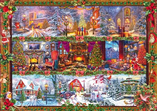 Schmidt 59784 Fröhliche Weihnachtszeit, 1000 Teile Puzzle