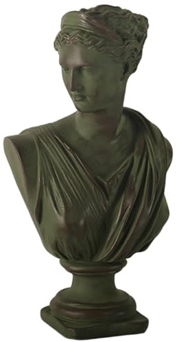 Gcroet 12.5 Estatua de Resina Griega de Diana Roman Roman Greek Mythology Bust Statue de Resina Figuras de Escultura para la Mesa de café Home