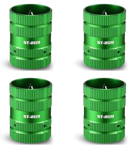 Gokoti 4X Rohrreibahle [Effizienter Helfer für Klempner] Entgratungswerkzeug für Kupfer-PVC-, Schläuche und Rohrreibahle