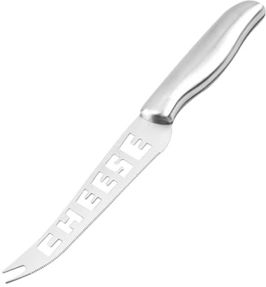 Anneome Couteau à Fromage Acier Inoxydable Dentelé Outil Pratique pour et Couper Fromage avec Poignée Ergonomique Accessoire de Cuisine et Élégant