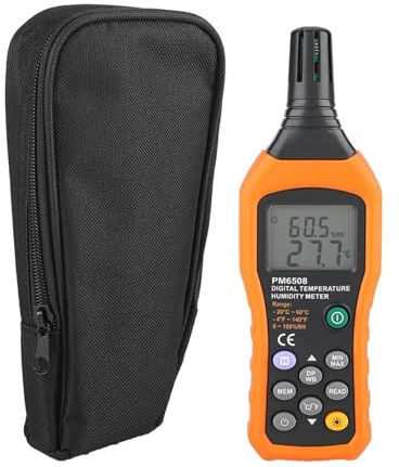 SHRGOMPIT Misuratore di umidità e temperatura digitale LCD portatile ad alta precisione, termometro, igrometro, termometro, igrometro for uso domestico e industriale