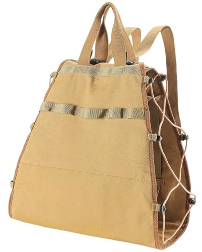 Keuyeo Borsa Porta Legna Portatile in Tela Impermeabile con Manico, per Trasportare Legna Ardere, per Viaggi All'aperto