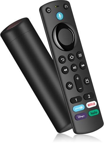 Ersatz-Sprachfernbedienung Kompatibel mit A'MZ-F'i're-TVs-Cube/Stick | (2nd Gen/3rd Gen/Lite/4K & 4K Max), 3rd Gen Smart TV mit Sprachfunktion für Insignia/Pioneer/Toshiba-F'ire-Smart TV