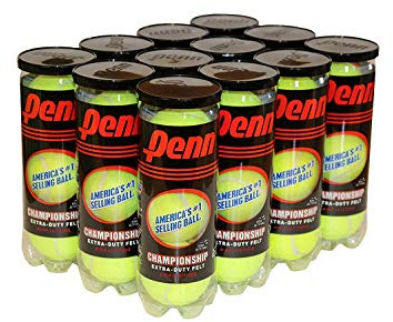 Penn Championship High Altitude Head Tennis Balls – 12 Pack 36 Balls Yellow - USTA & ITF Approved - Official Ball of The United States Tennis Association Leagues - Natural Rubber for consistent Play