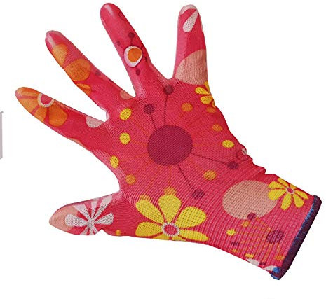 Solide Gartenhandschuhe 12 Paar Handschuhe Arbeitshandschuhe Verschiedene Größe (6, Pink)