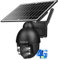 Cámara Inalámbrica 4G LTE con Panel Solar, SHIWOJIA Cámara Vigilancia Tarjeta SIM 4G, con Batería 15600mAh Desmontable, 3MP y Cuerpo de Metal, Sensor de Movimiento PIR, Audio Bidireccional.