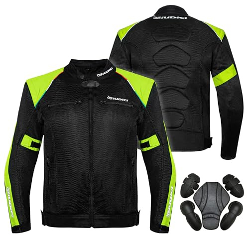 PRO FUTURE Jacke für den Sommer, perforiert, wasserdicht, ärmellos, für den Sommer, SCHWARZ/FLUO GELB, M