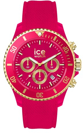 Ice-Watch - ICE chrono Pink - Rosa Damenuhr mit Silikonarmband - Chrono - 021596 (Medium)