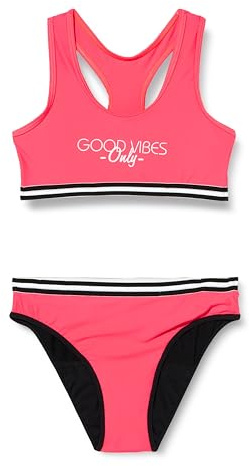 Diamante Bikini Menstrual Ligero/Medio C01 T12A, Coral neón, 12-16 ANS