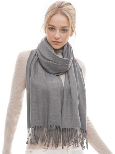 RIIQIICHY Schal Damen Winter Schals Tücher Winterschal Kuschelig Xxl Damenschal Pashmina Herbst Frauen Schal mit Fransen