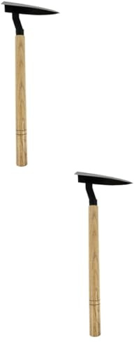 INOOMP 2 Pièces Houe à Bois Triangulaire Bagarre Houe Outils De Jardinage Houe De Jardin Soudée Houe à Légumes Outils De Labour Durables Houe Triangulaire Houe à Main De Jardinage Acier