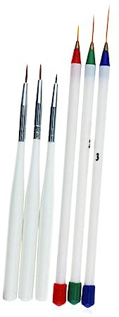 HAPINARY 3pièces Set De Stylos De Nail Art Blancs Pour Filles Et Femmes Durables Et Réutilisables Pour Dessin Fin Pointillage Et Lignes Précises