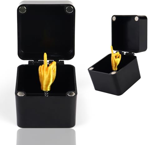 Surprise Middle Finger Gifts, Novelty Prank Gift Box Perfect Prank Pop Up Gift for Adults, Christmas Funny Gift, Gifts for Men for Office Desk Decor Home Decor