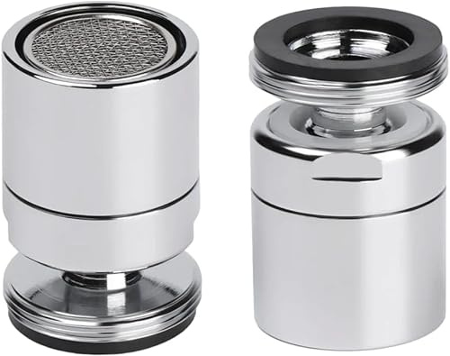 Aeratore Rubinetto 360° Girevole in Acciaio Inox - Filtro Rompigetto per Cucina e Bagno, Adattatore M22 M24, Filtrazione Multistrato, Risparmio Idrico e Alta Qualità