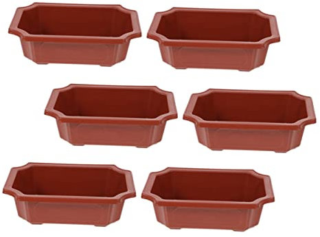 YARNOW Lot De 6 Pots De Pépinière en Plastique pour Plantation De Fleurs Fournitures De Jardinage Légers Et Faciles À Transporter