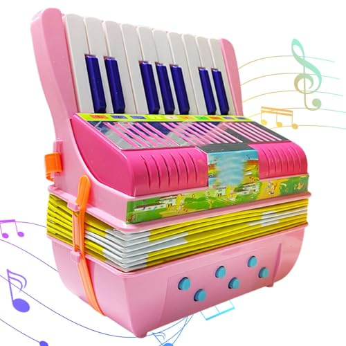 Accordion for Kids - Small Accordion Toy 6Bass Button Accordion | Cute Educational Toy Preschool Musical Instrument for Boys & Girls