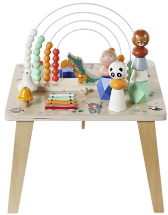VERTBAUDET Spieltisch aus Holz, FSC, fröhliche Tiere, Holz, TU
