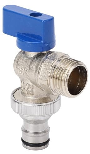 LOCADENCE Angle Stop Valve, Angle Valve, G1/2in Male Inlet G3/4in Male Outlet 1/4 Turn Brass Water Shut Off Valve