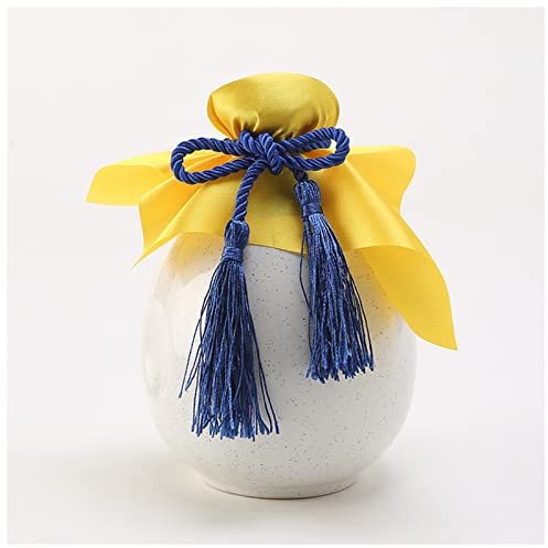 Hip Flask 500ml Sake Distribution Wine Pot Liquor Warmer Household Ceramic Bottle Barware Flagon Small Stoup Single Pot with Cork Hip Flasks for Women(White)