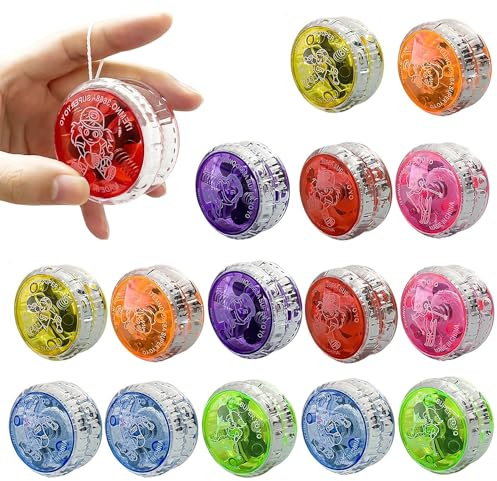 RNPKZ Yoyo - 15 piezas de plástico Yoyo, yoyos profesionales para principiantes, JoJo reactivo rodamientos de bolas, juguetes JoJo para principiantes y niños, Yoyos para fiestas, premios