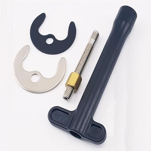 4Pcs Monobloc Tap Fixing Kit, Tap Faucet Fixing Fitting Nut Kit,Single Hole Hot and Cold Water Monobloc Tap Bolt,Horseshoe Installation Fastening Accessories