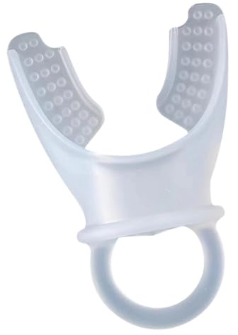 Allenatore di respirazione - Dispositivo di esercitazione polmonare - Allenatore muscolare respiratorio | Silicone migliora la capacità polmonare palmare | Dispositivo di pulizia polmonare da 8,5 cm p