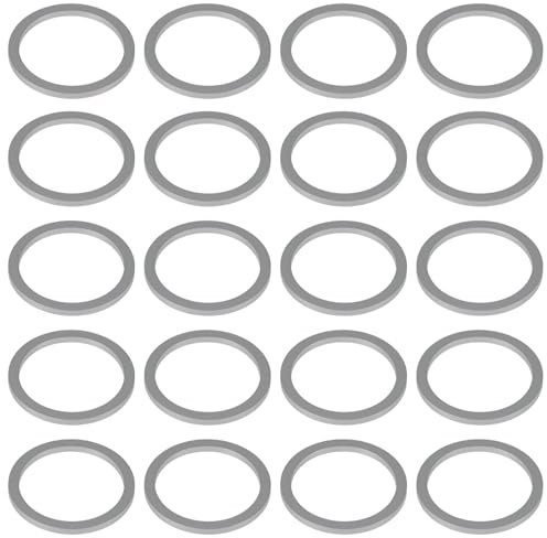 EMSea 20 Pezzi Vite Per Coppa Dell'olio Per Auto Rondella In Alluminio N04381​​21 26x32x2MM Compatibile Con VW Compatibile Con Audi