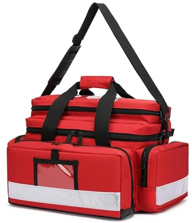 Sac de premiers secours, trousse de réponse aux traumatismes à compartiments multiples pour les professionnels d'urgence, les étudiants en soins infirmiers et les thérapeutes médicaux