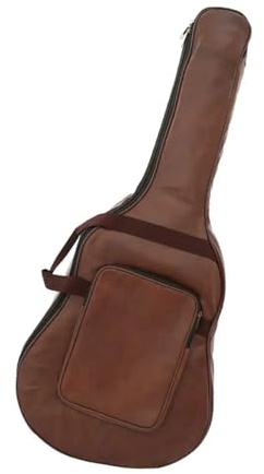 KIFSDLF Étui de Guitare en Cuir PU for Guitares 40'' et 41'' (pièces détachées incluses) Convient aux Guitares acoustiques, électriques