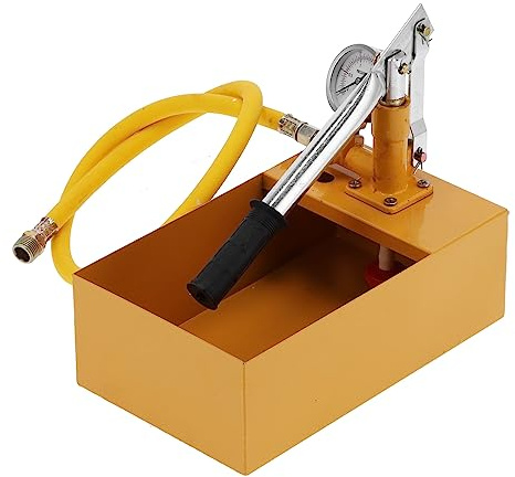 MasYosh Pompa per Test di Pressione Manuale, Strumento per Test dell'Acqua Idraulica con Filtro e Rondelle Spesse Pressione Accurata di 2,5 MPa, per Impianti Idraulici di Costruzione