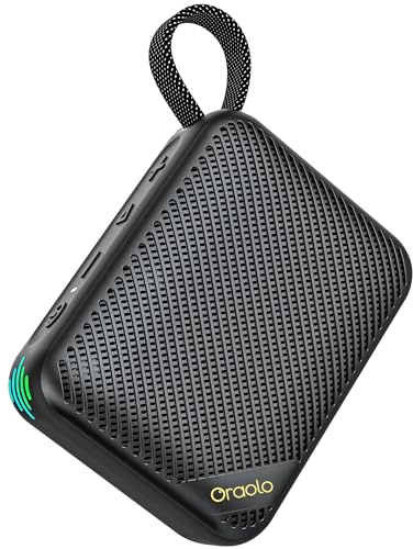 oraolo Altavoz portátil Bluetooth Mini Speaker inalámbrico pequeño caja de música | 20H tiempo de funcionamiento Bluetooth 6.0 IPX7 resistente al agua para el hogar ciclismo al aire libre
